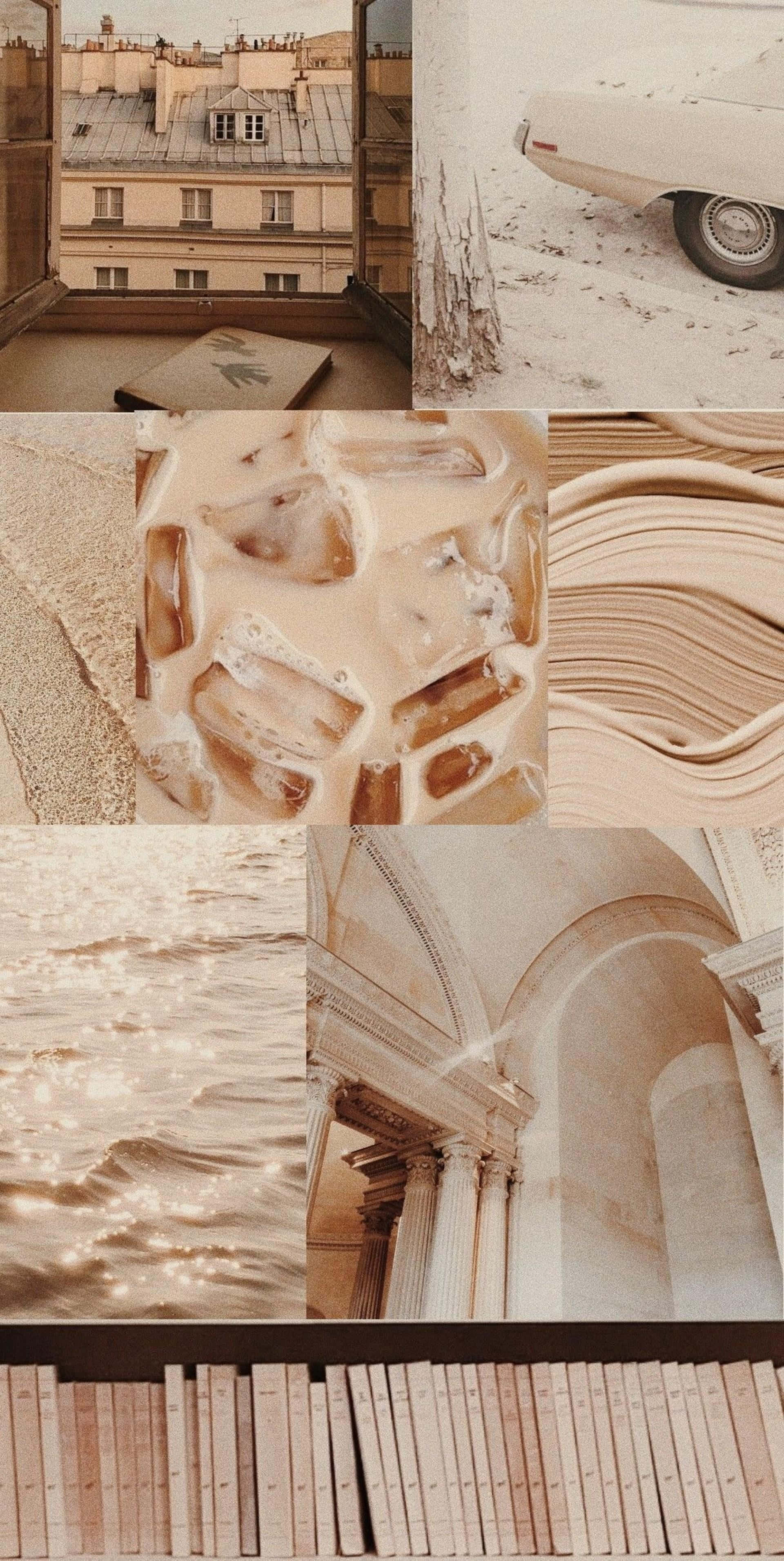 Sagte Pastel Estetiese Lugteruggrond Muurpapier