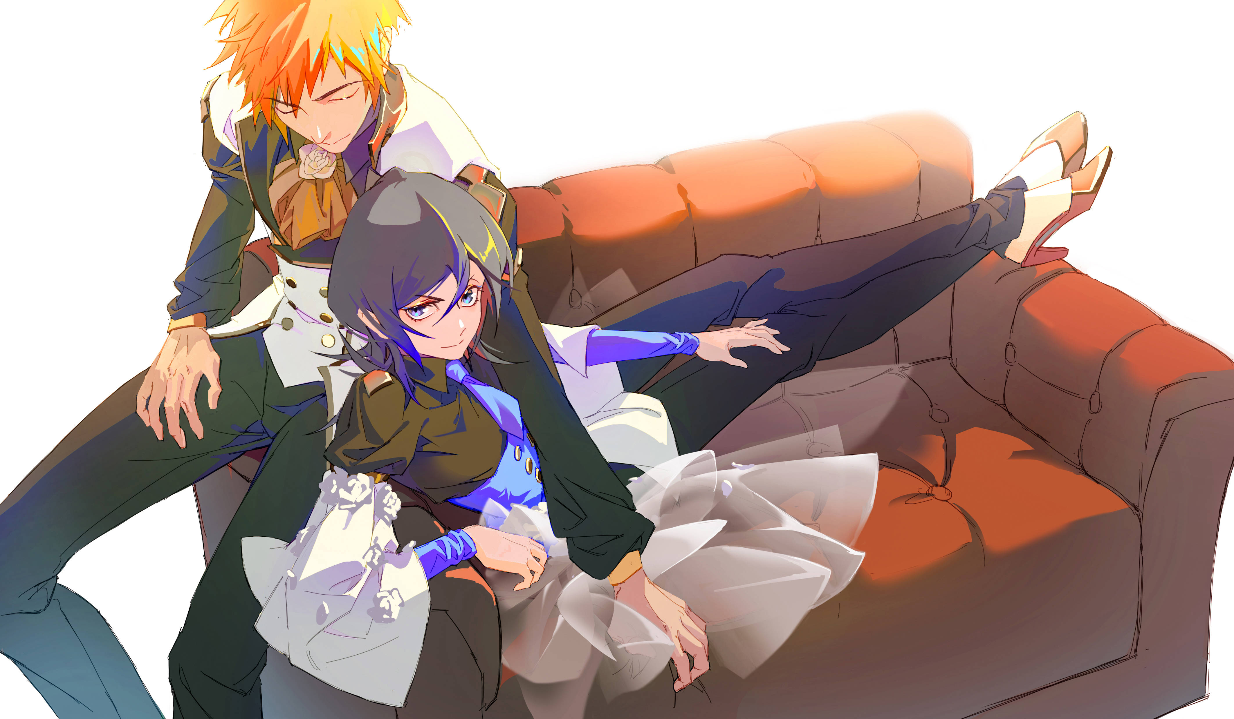 Sagte Rukia en Ichigo Bleach 4K Ultra HD Muurpapier