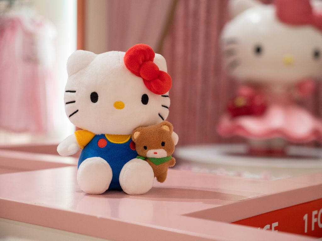 Sagte Strokiesprent Hello Kitty PFP Muurpapier