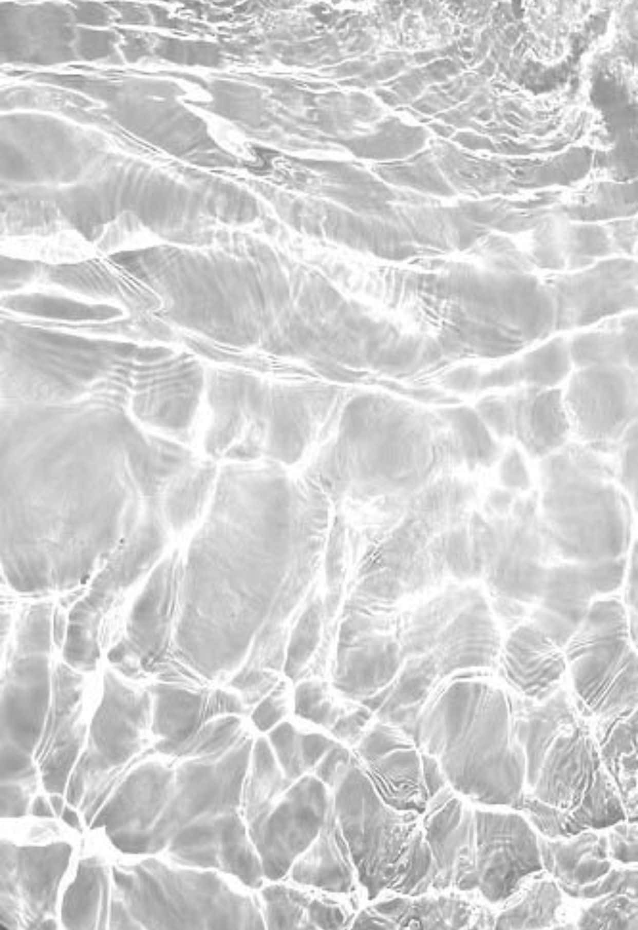 Sagte wit estetiese water Muurpapier