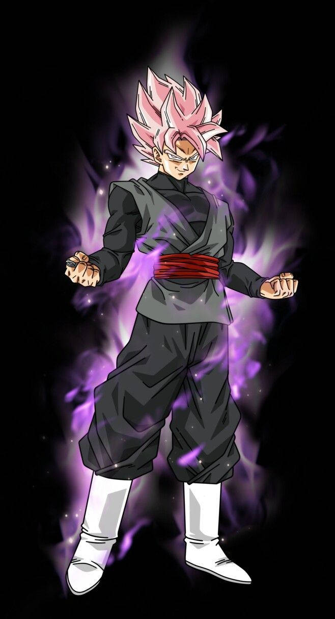 Saiyan Goku Black iPhone-agtergrond Muurpapier