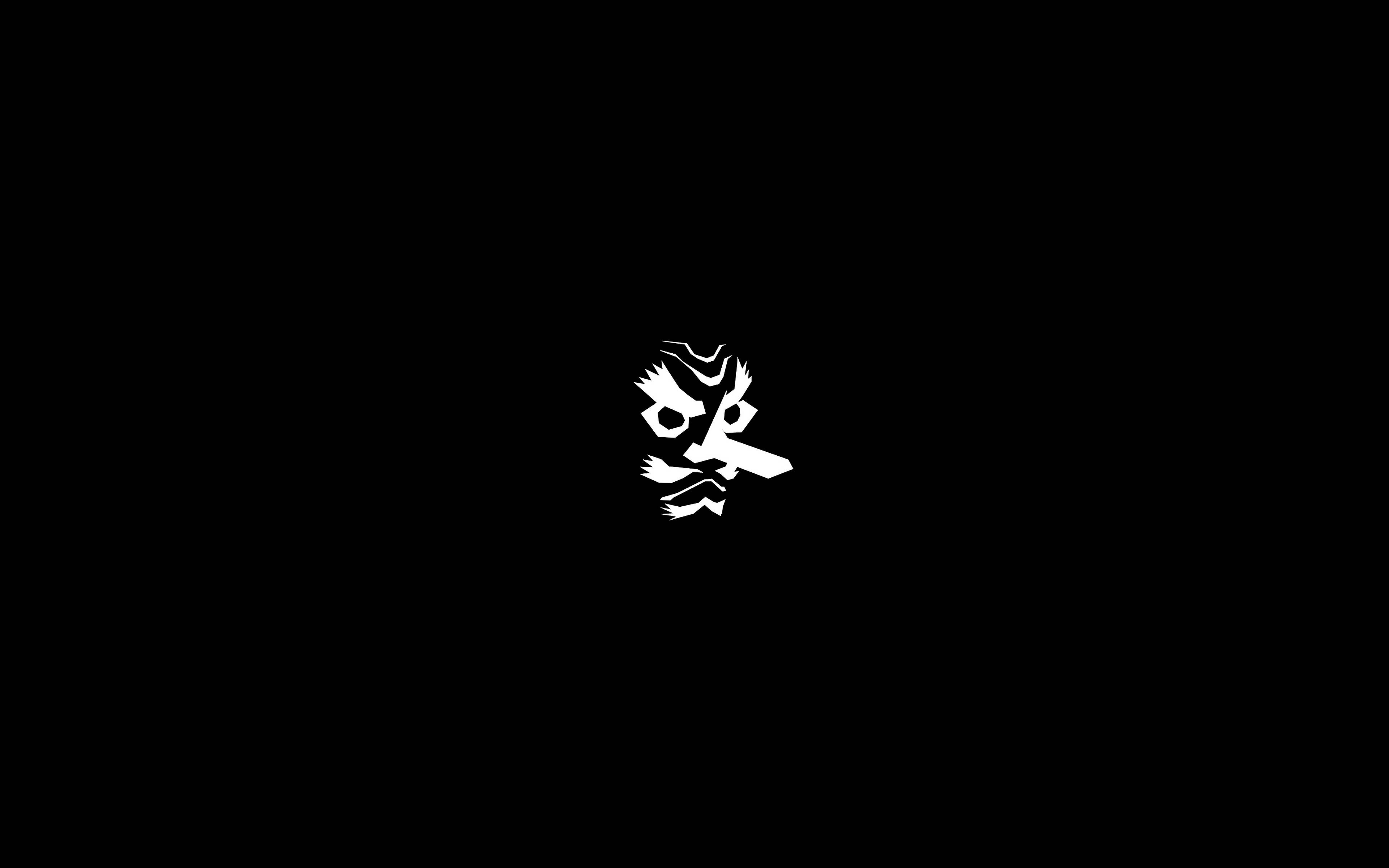 Sakonji Wit Duiwelmoordenaar-masker Muurpapier
