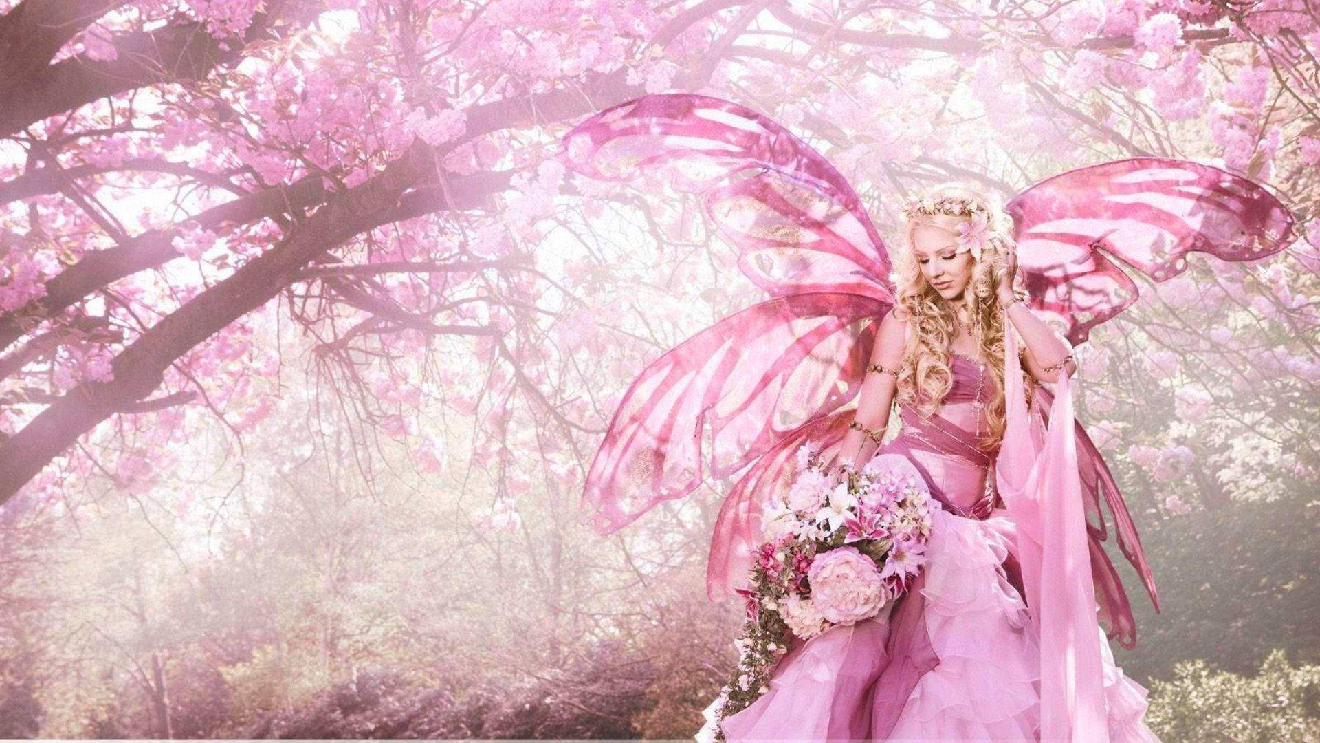 Sakura-feë-estetika Muurpapier