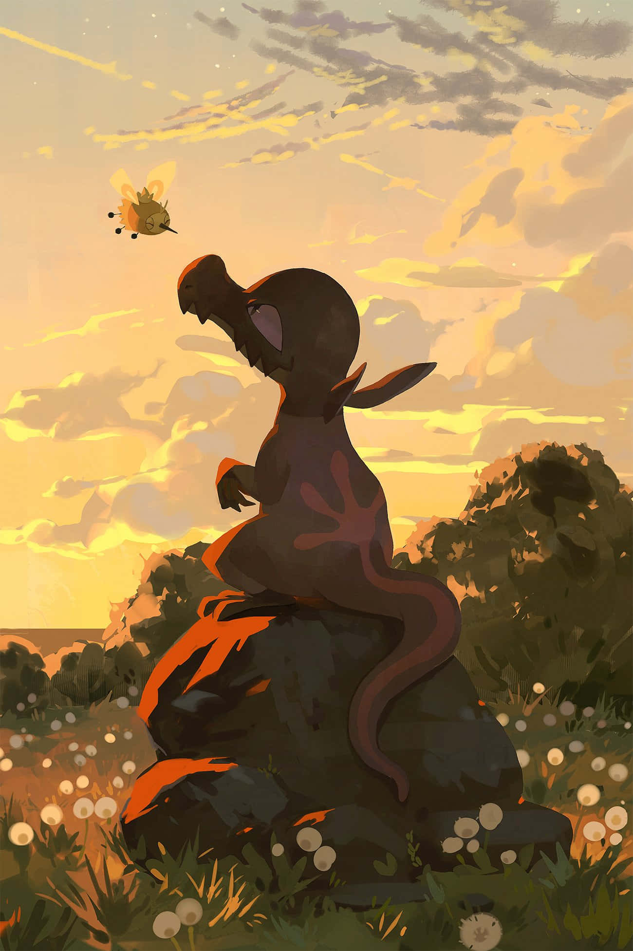 Salandit met Cutiefly Muurpapier
