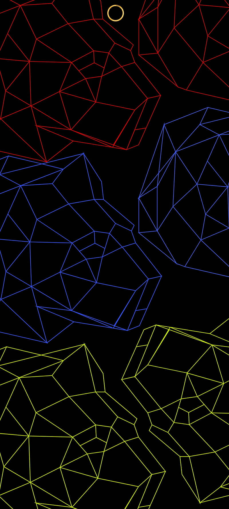 Samsung A71 3D Veelhoeke Muurpapier