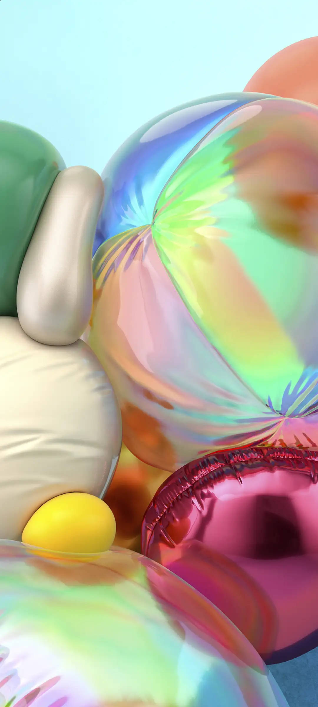 Samsung A71 Saamgeperste Ballonne Muurpapier