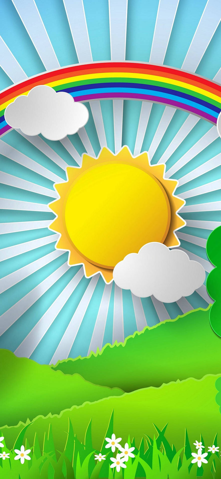 Samsung Galaxy S22 sonnige weer agtergrond — Samsung galaxy s22 GIF Muurpapier