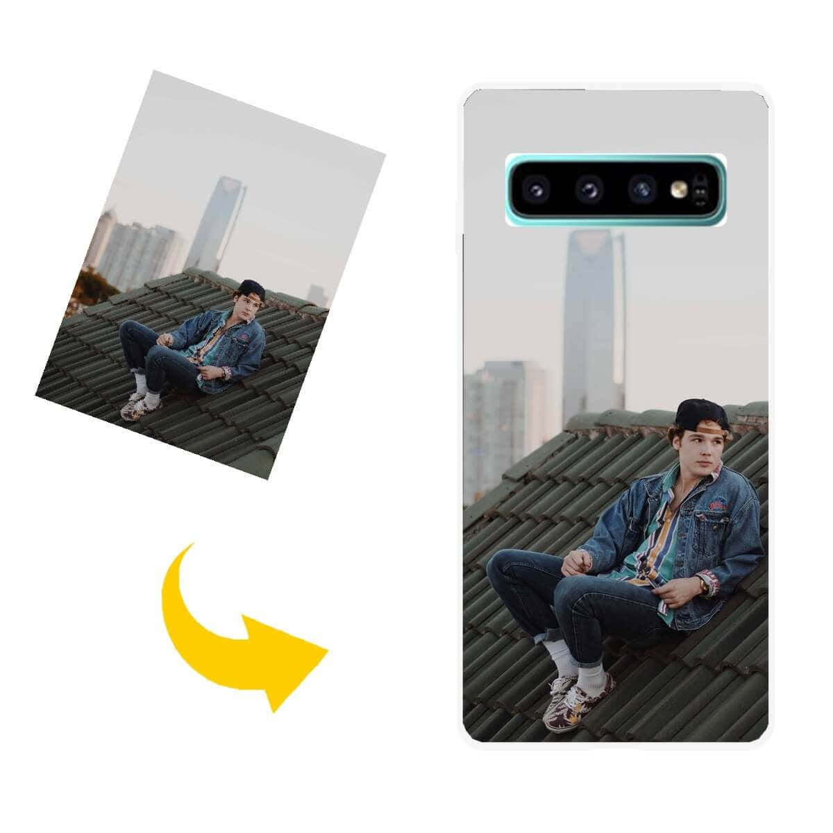 Samsung Galaxy S10+: Kry meer uit die mobiele ervaring Muurpapier