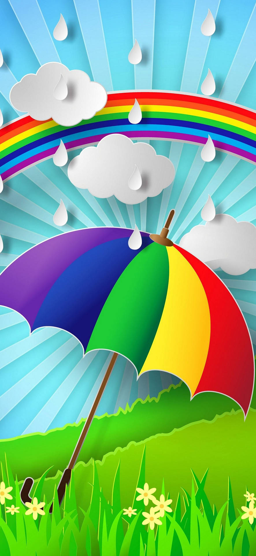 Samsung Galaxy S22 reënweer-agtergrond — Samsung galaxy s22 GIF Muurpapier