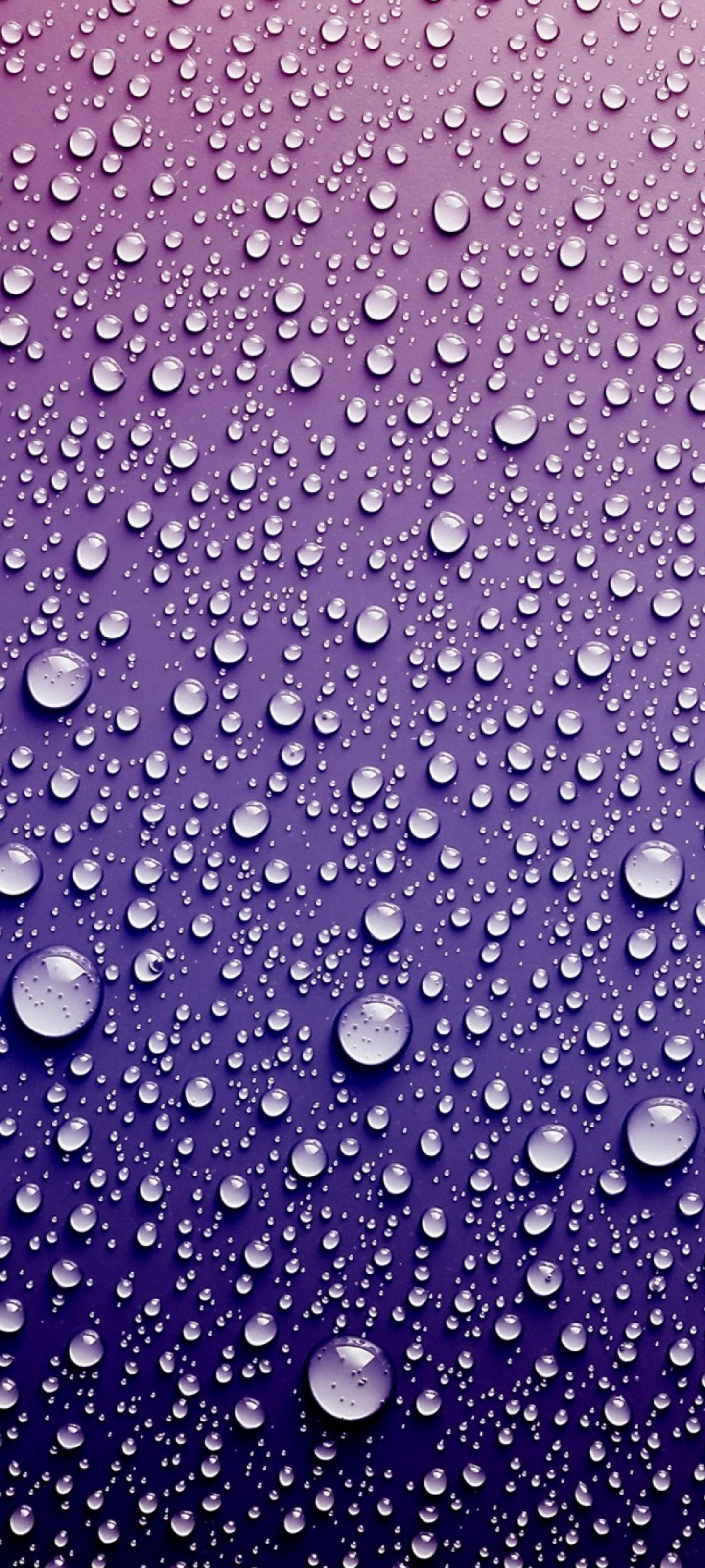 Samsung S21 Ultra met Sagte Violet Druppels Muurpapier