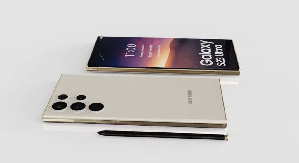 Samsung S23 Ultra Goud Muurpapier