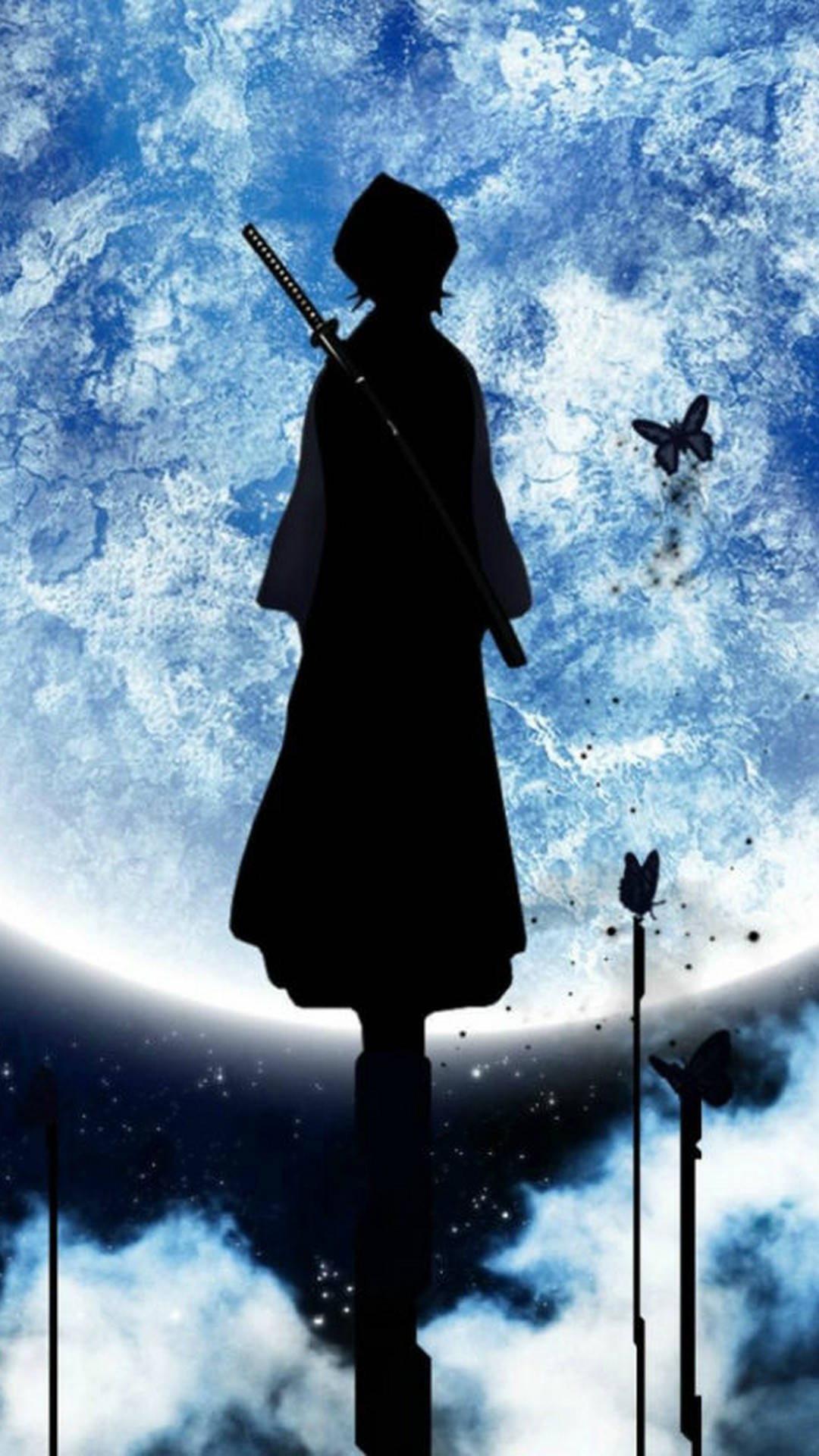 Samurai Anime Foon Muurpapier