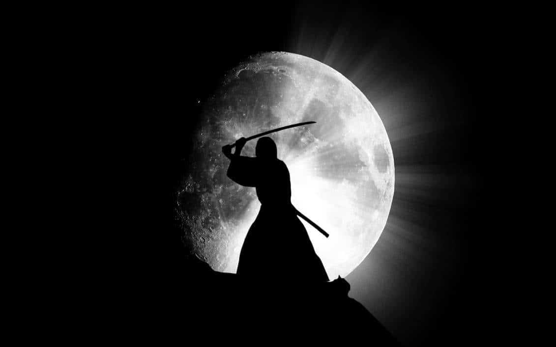 Samurai Anime Silhouette Maan