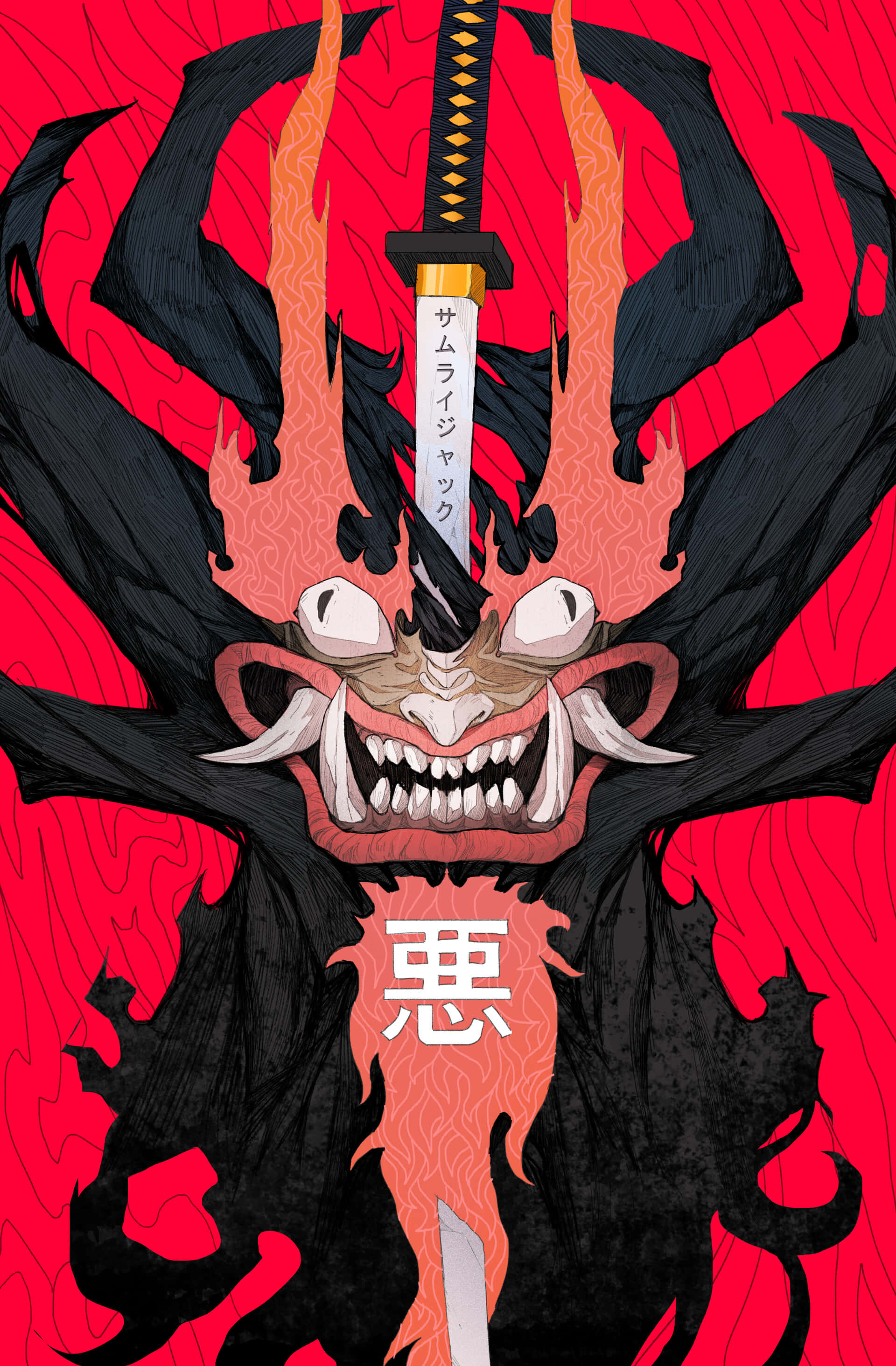 Samurai Jack, Kampioen van die Verlede, Toekoms en Hede. Muurpapier