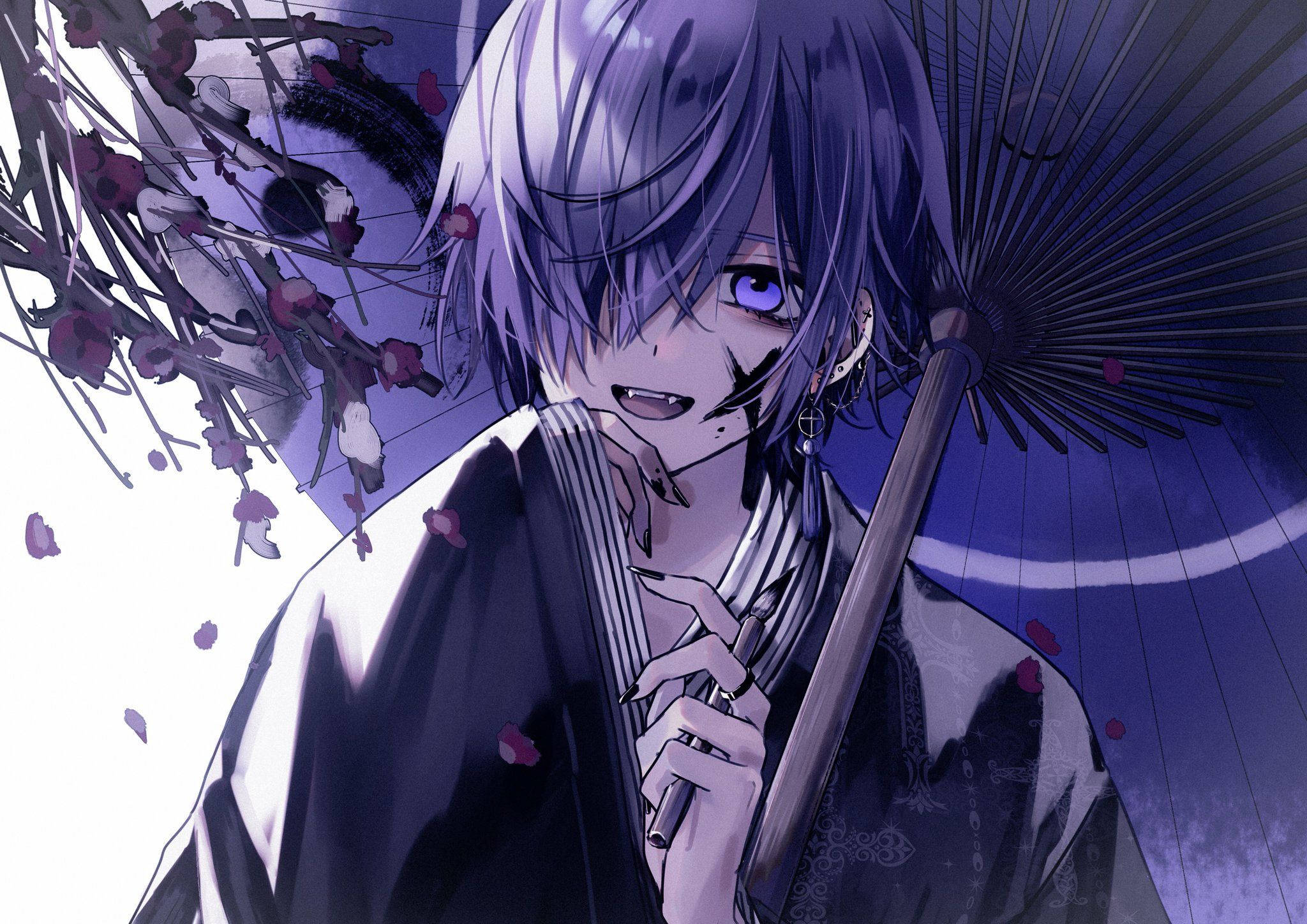 Samurai Seun Edgy Anime Pfp Muurpapier