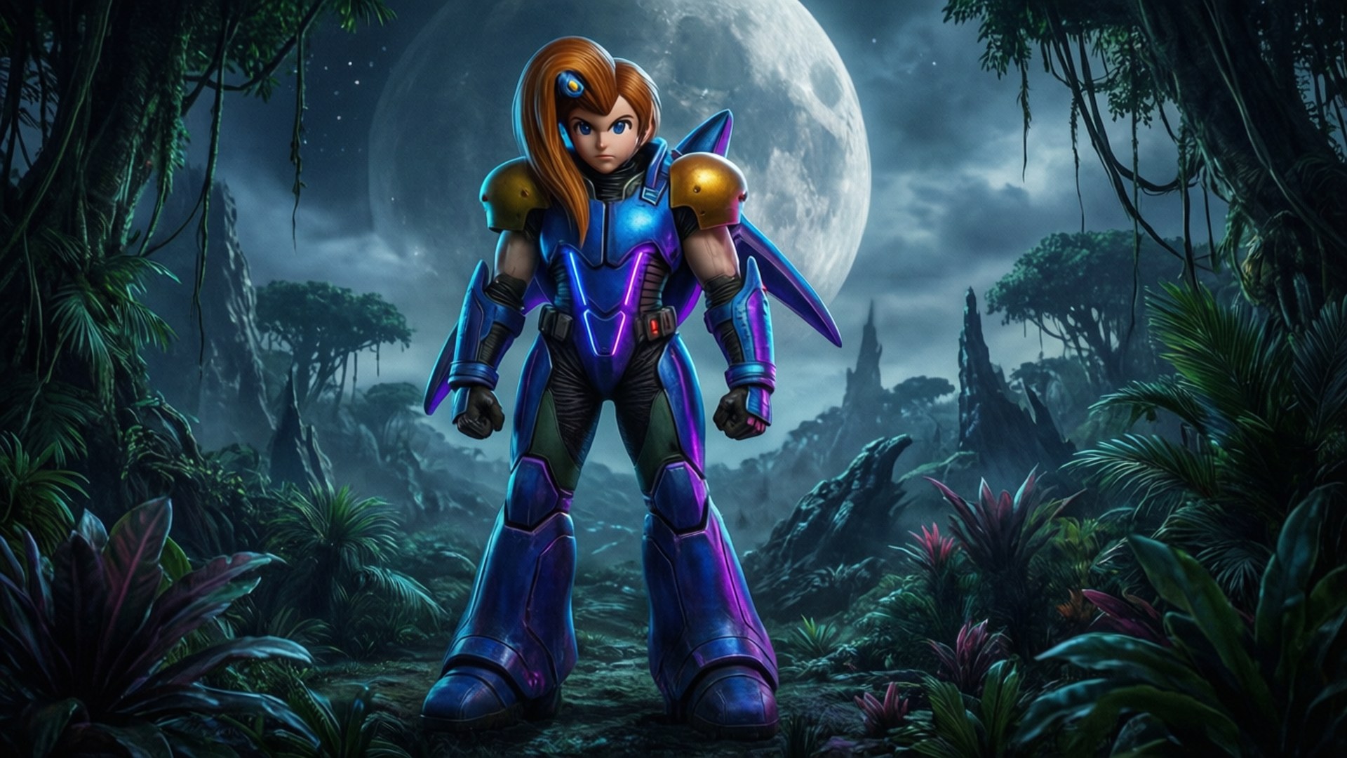 Samus op Vreemde Maan Muurpapier