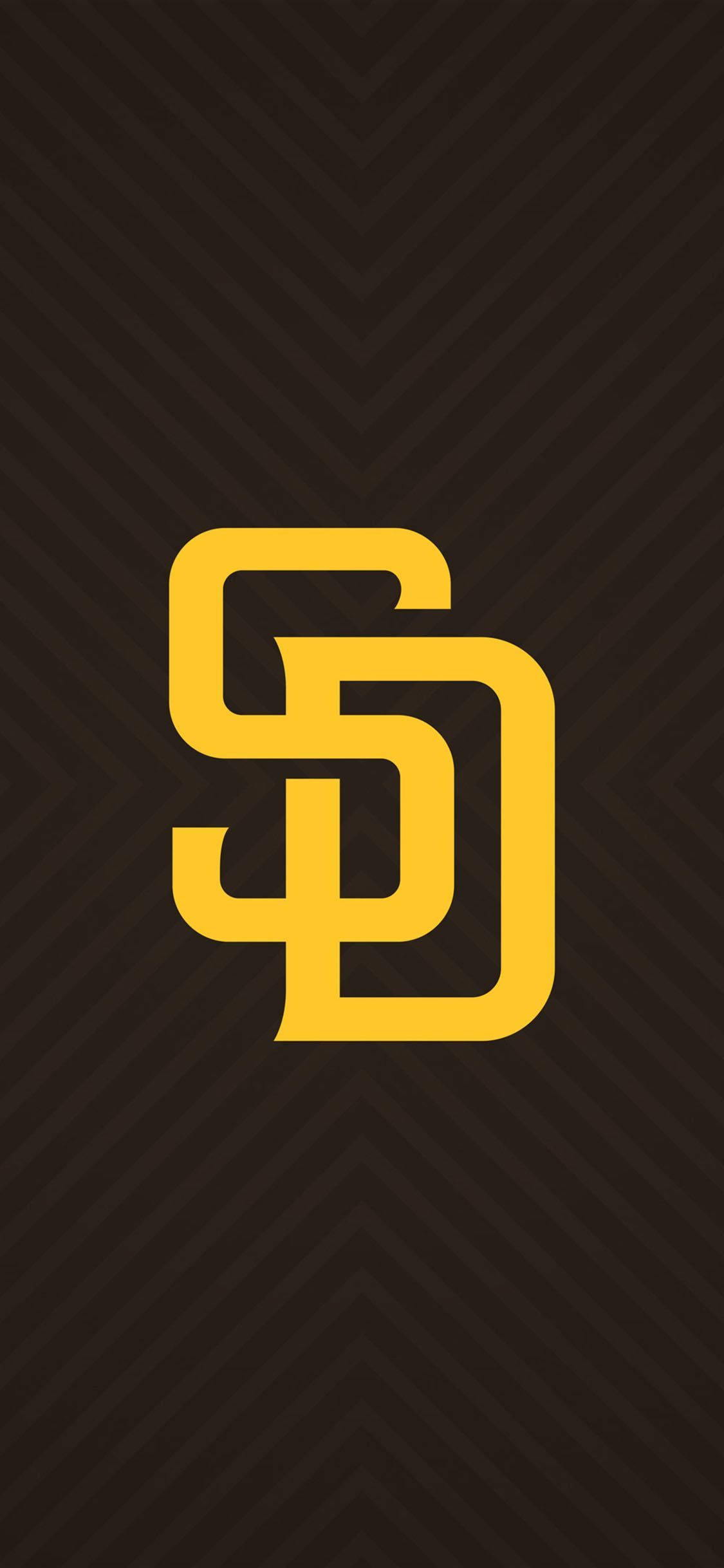 San Diego Padres Geel Logo Muurpapier