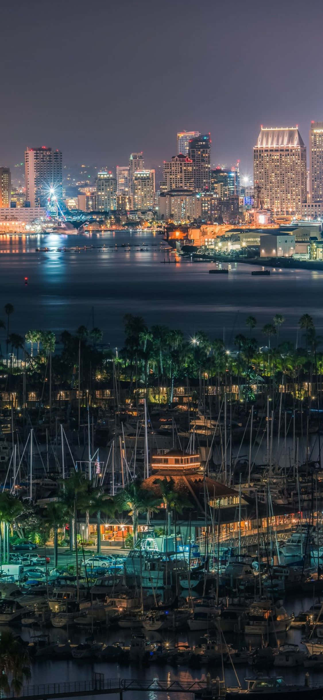 San Diego stadshorison snags Muurpapier