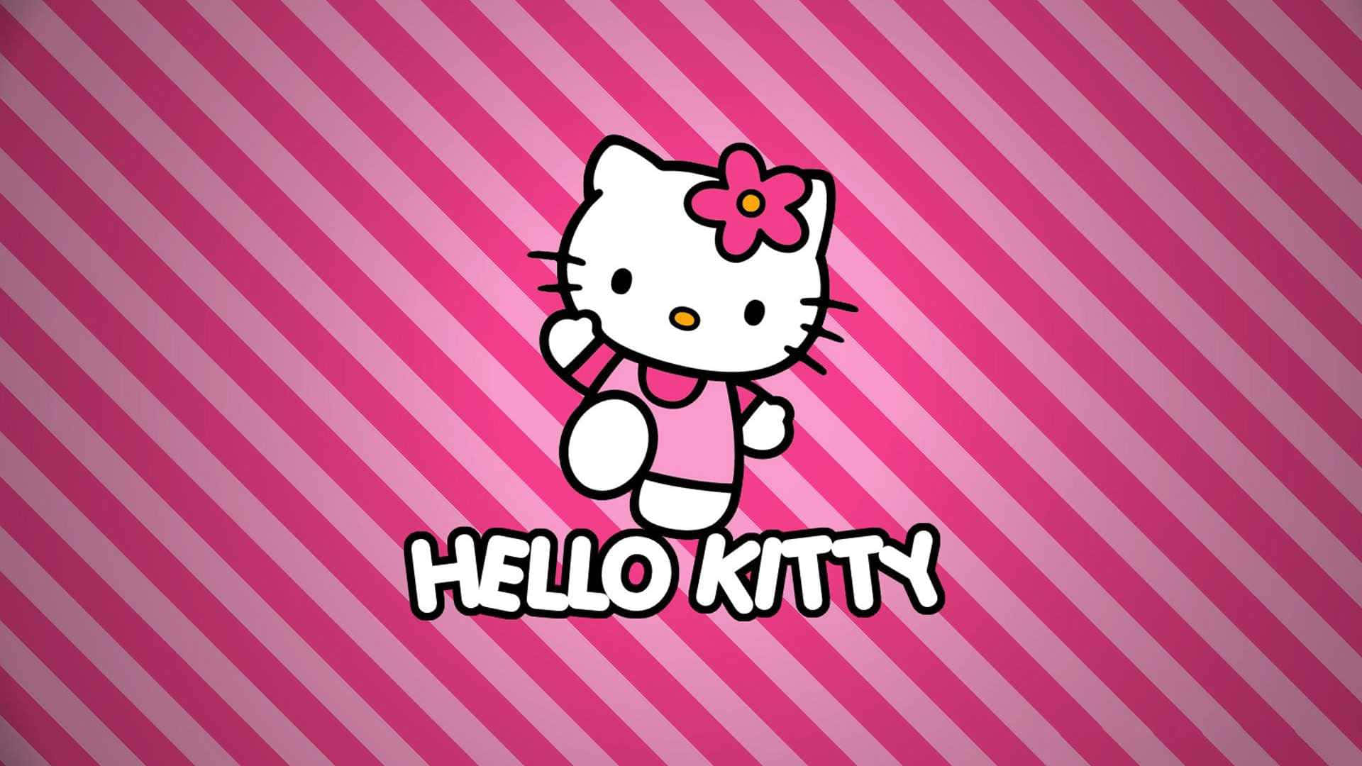 Sanrio Kleurvolle Groet Agtergrond Muurpapier