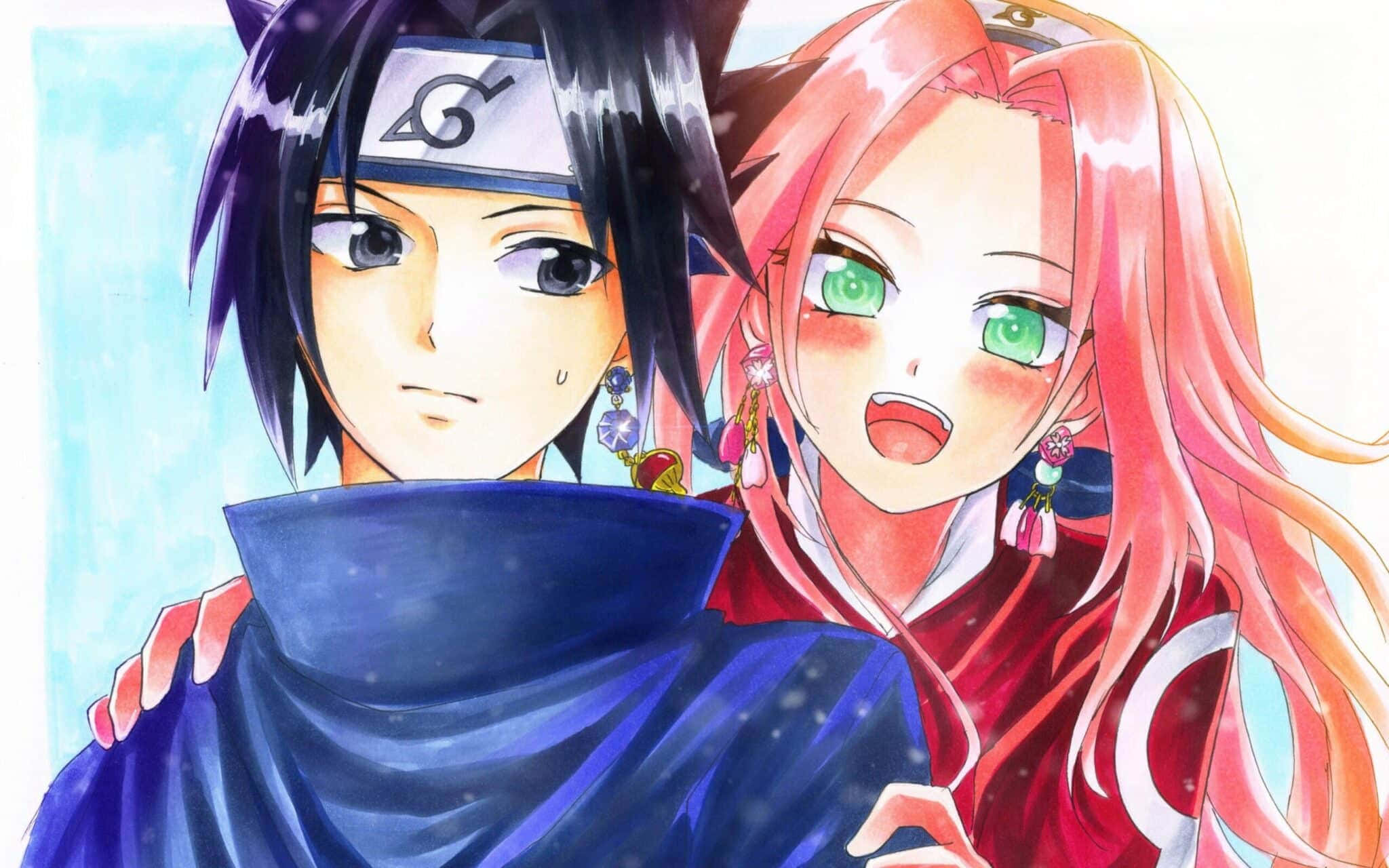 Sasuke Uchiha, een van die kragtigste ninjas in die Naruto-heelal Muurpapier