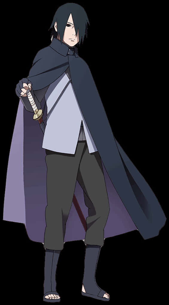 Sasuke Uchiha gereed vir geveg Muurpapier
