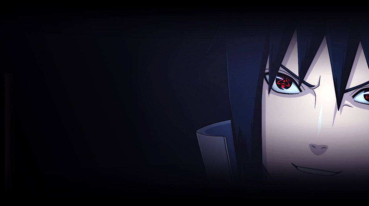 Sasuke Uchiha nabyfoto behangpapier vol woede.