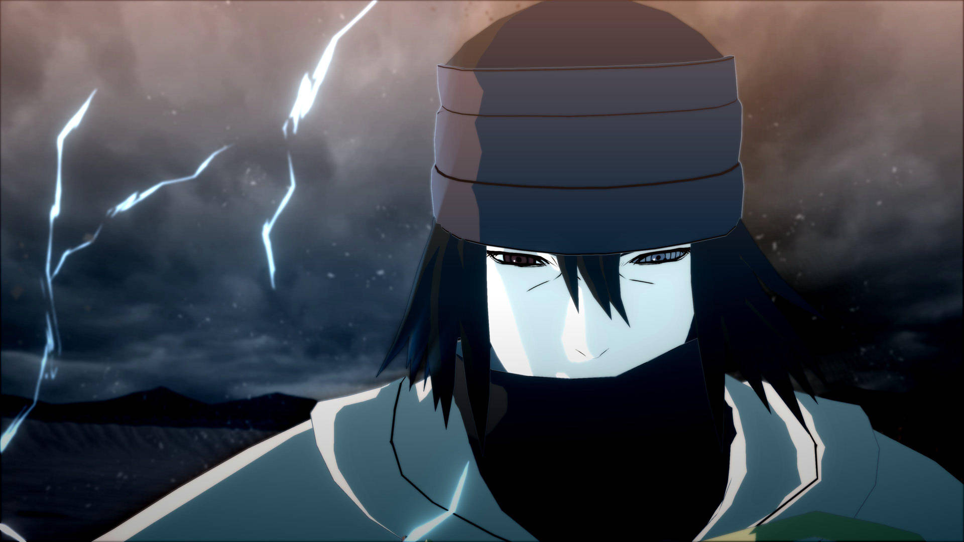 Agtergrond van Sasuke-skermgreep uit The Last: Naruto The Movie.