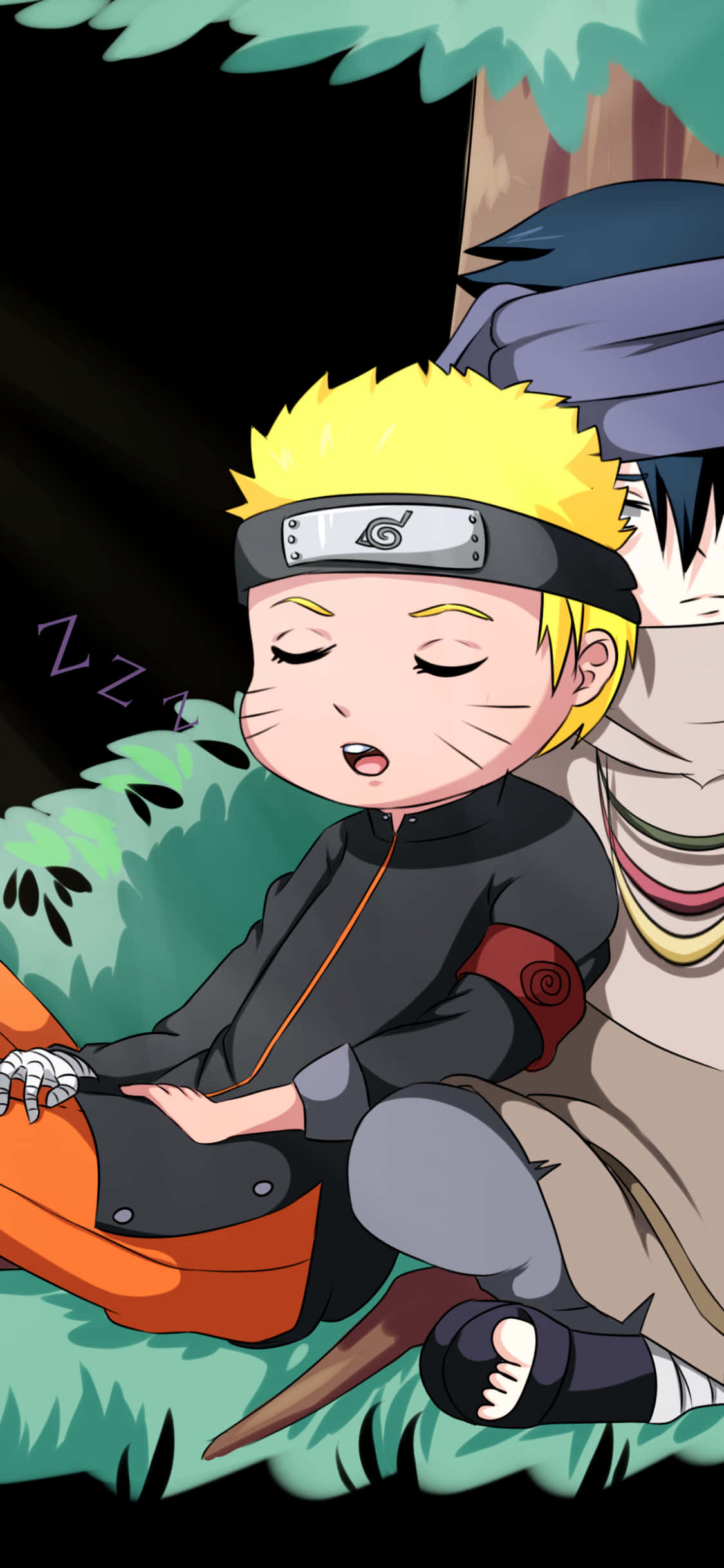 Sasuke Uchiha lyk gereed om die wêreld aan te durf! Muurpapier