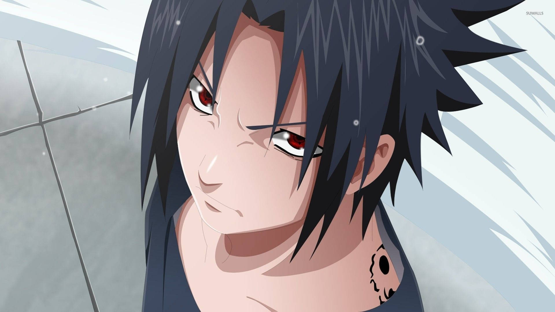 Sasuke Uchiha se Vloekmerk-tatoeëermerk Muurpapier