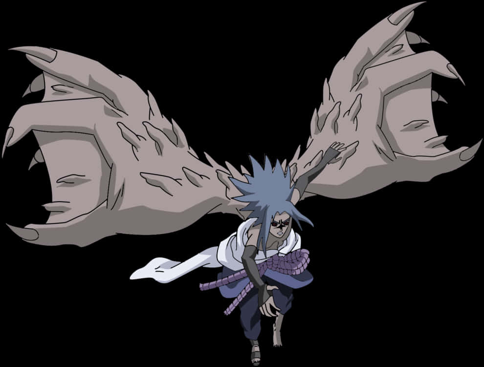 Sasuke Uchiha Vervloekte Seël-transformasie Muurpapier