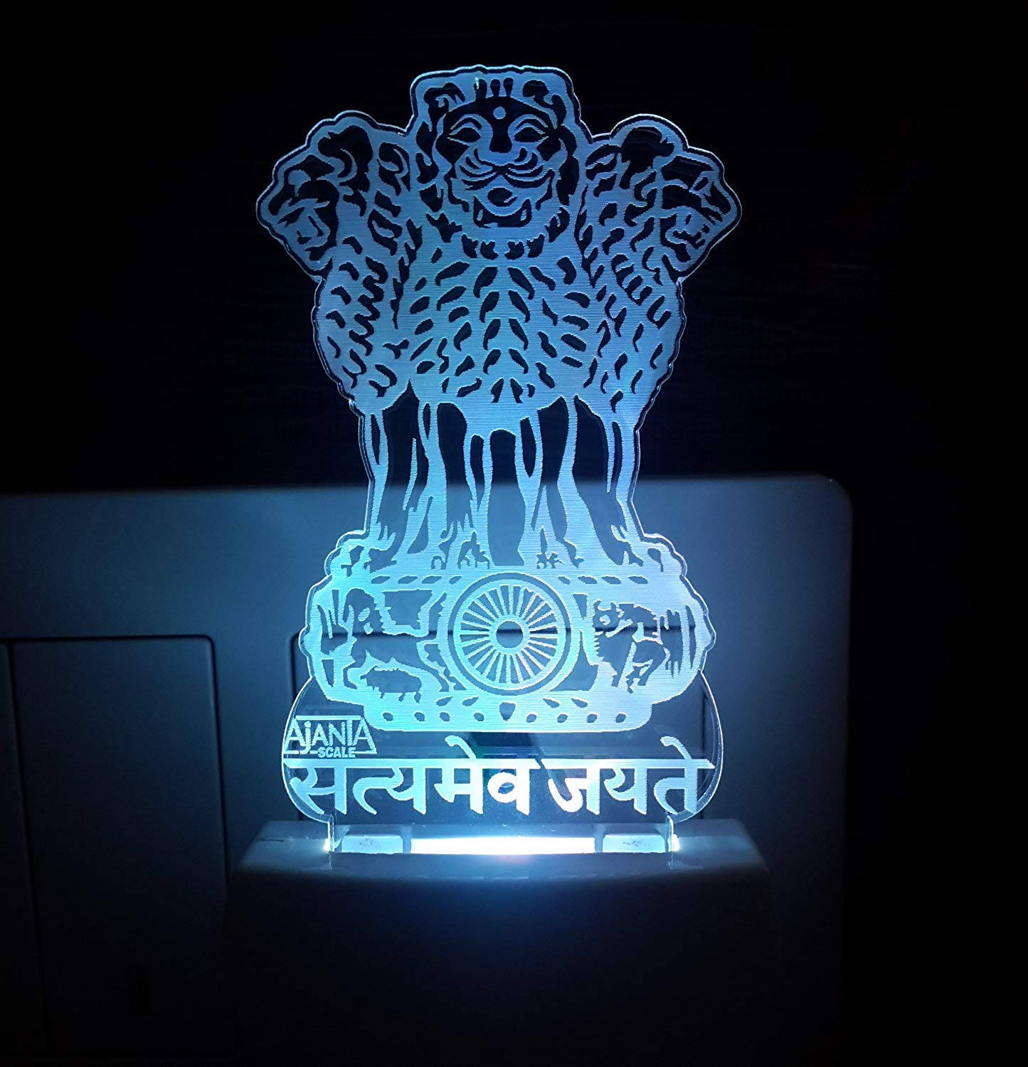 Satyamev Jayate Ingegraveerde Akriel Kuns Muurpapier