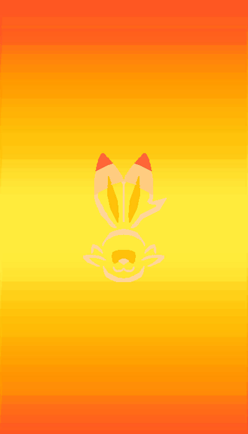 Scorbunny-omtrek Muurpapier