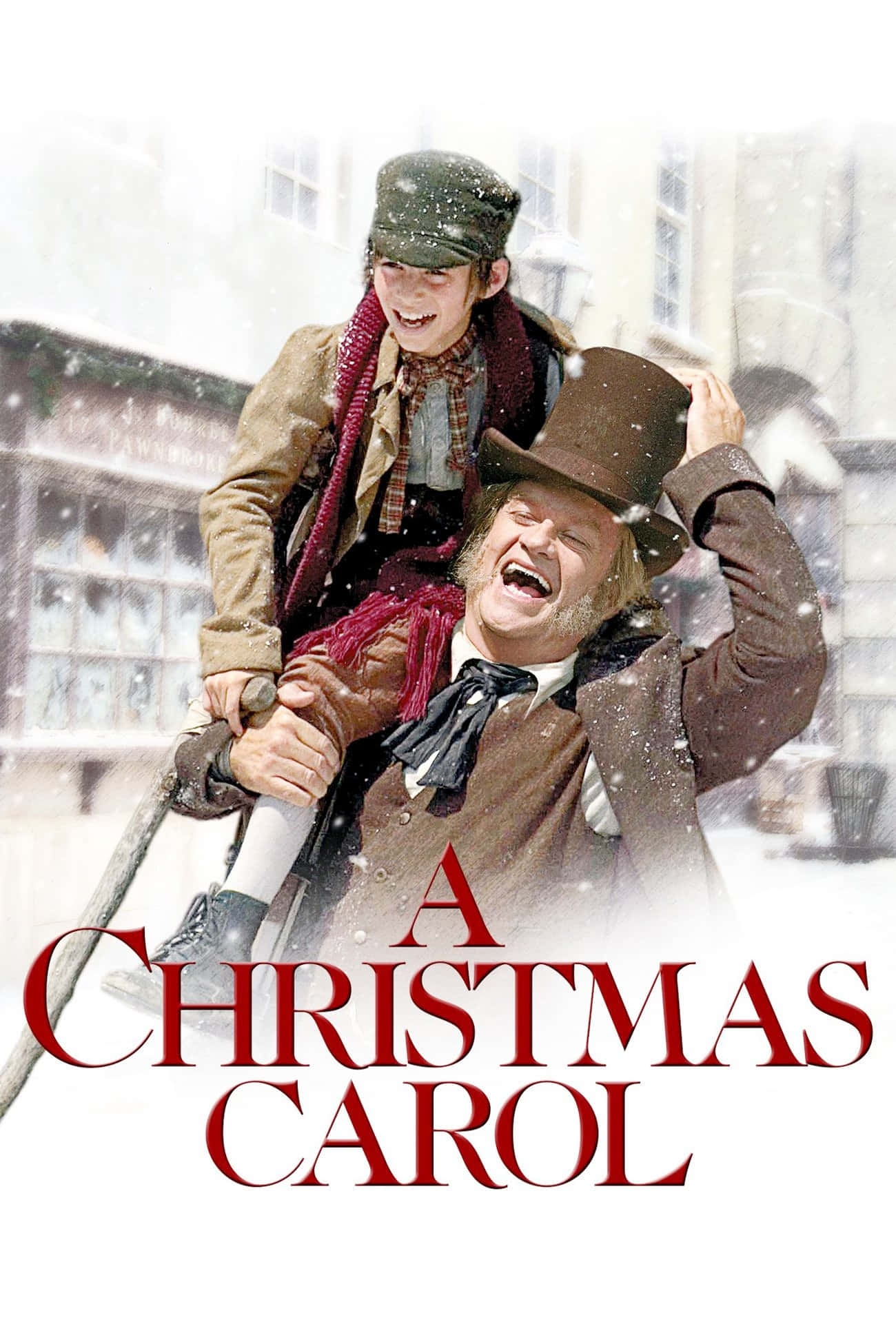 Scrooge kry 'n verandering van hart in Charles Dickens se A Christmas Carol Muurpapier