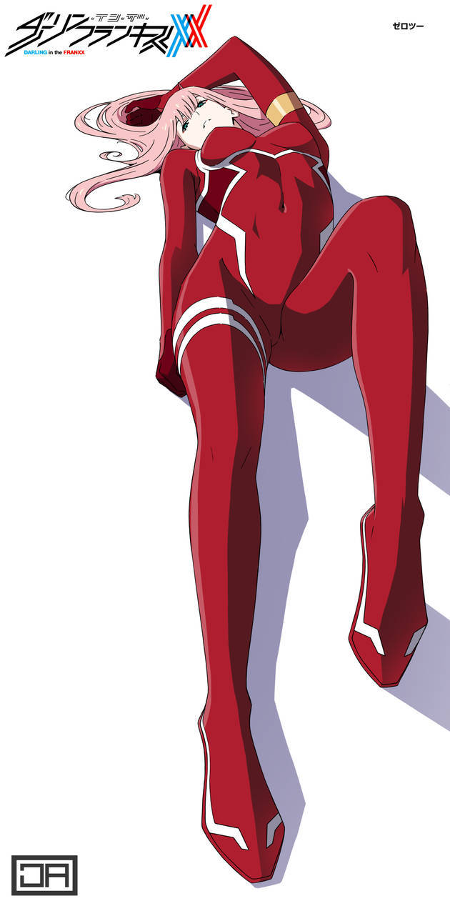 Seksagtige Zero Two-foon Muurpapier