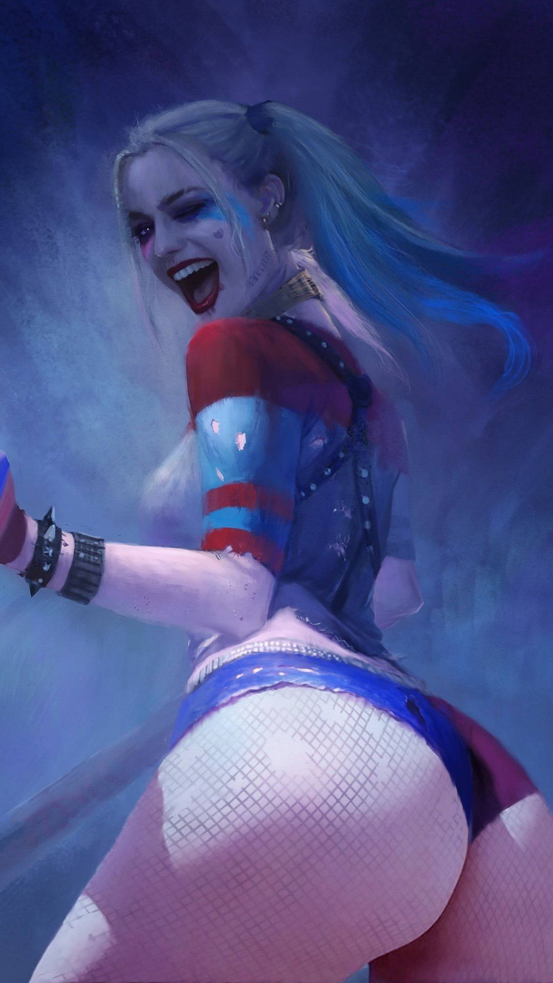 Seksuele beeld van 4K Harley Quinn Muurpapier