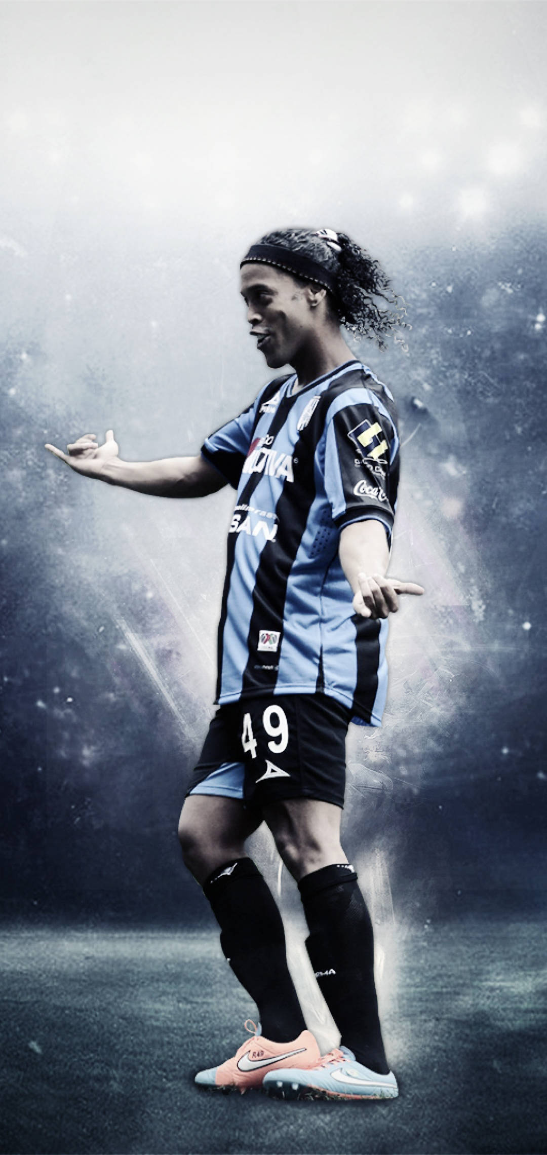 Selfversekerde Speler Ronaldinho Muurpapier