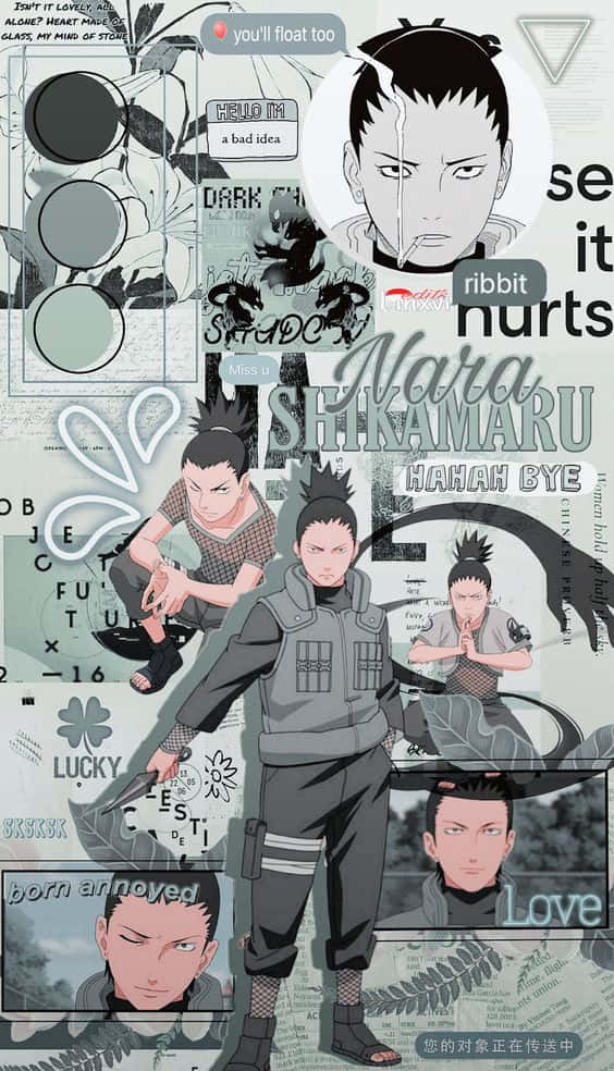 Shikamaru Estetiese Graffiti Muurpapier