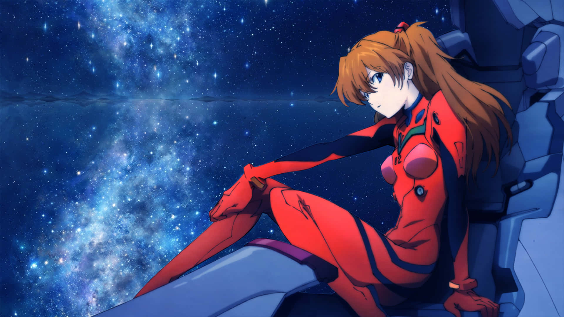 Shinji Ikari en die Evangelion-eenheid 01 Muurpapier