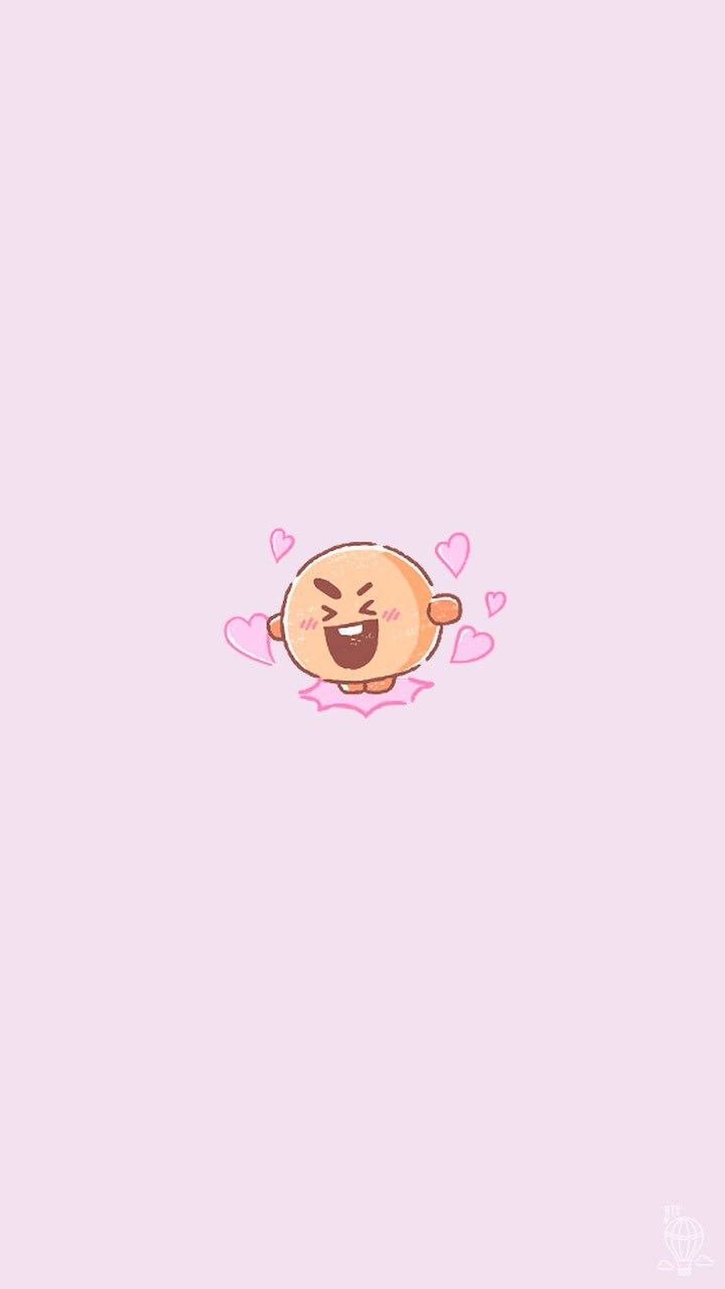Shooky BT21 Minimalistiese Plakkaat Muurpapier
