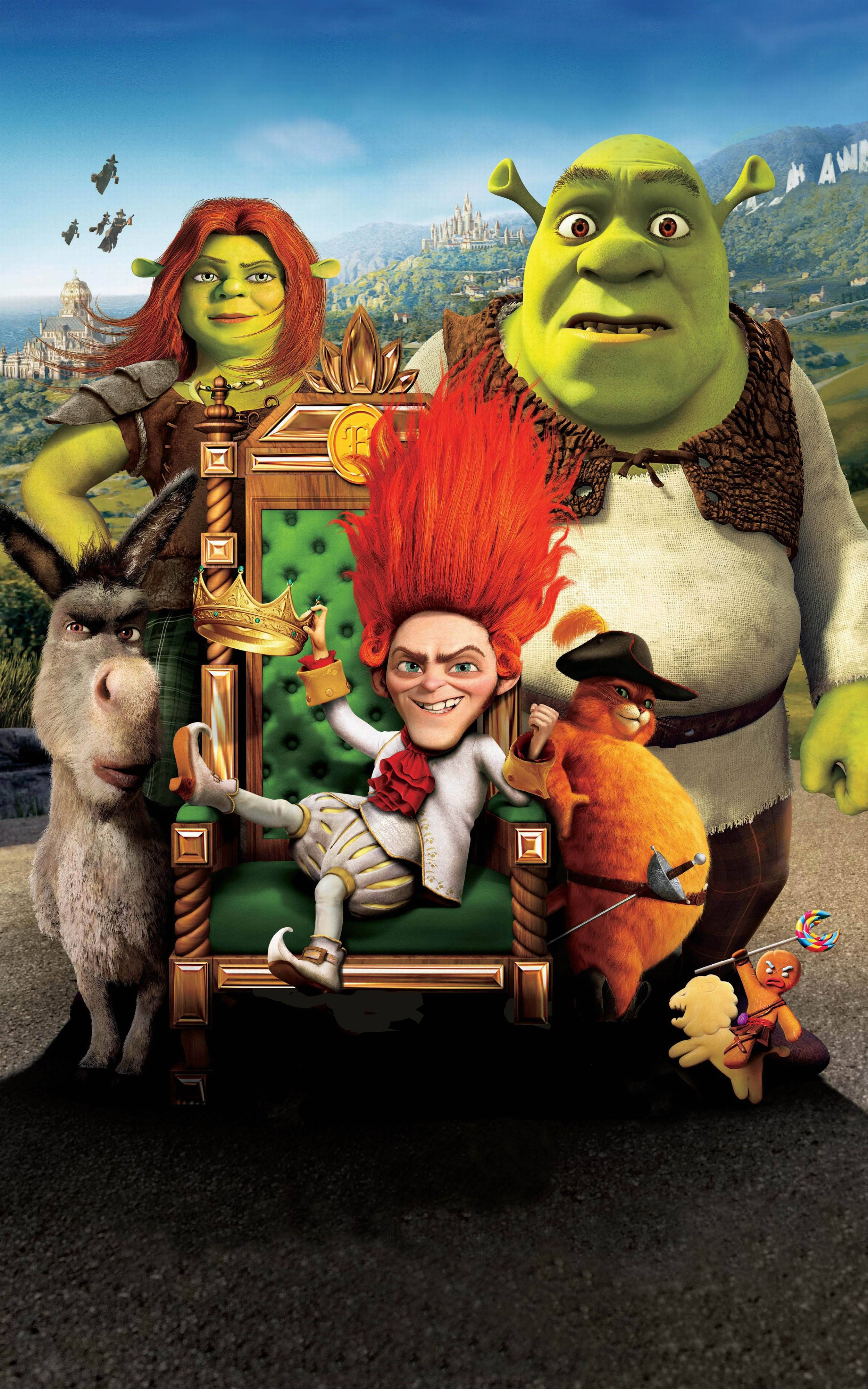 Shrek in 'n besinnende oomblik Muurpapier
