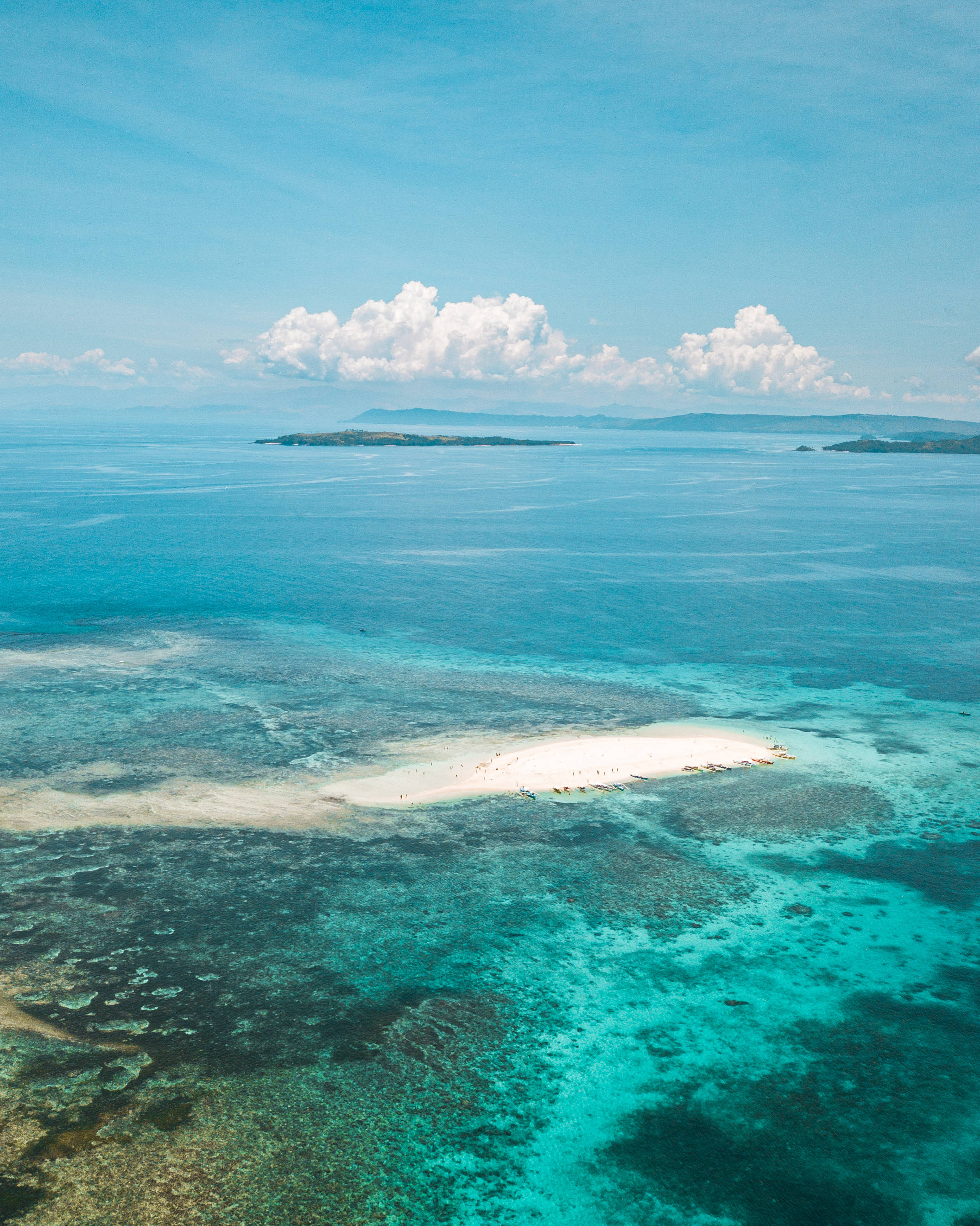 Siargao-eiland Sandbank Muurpapier