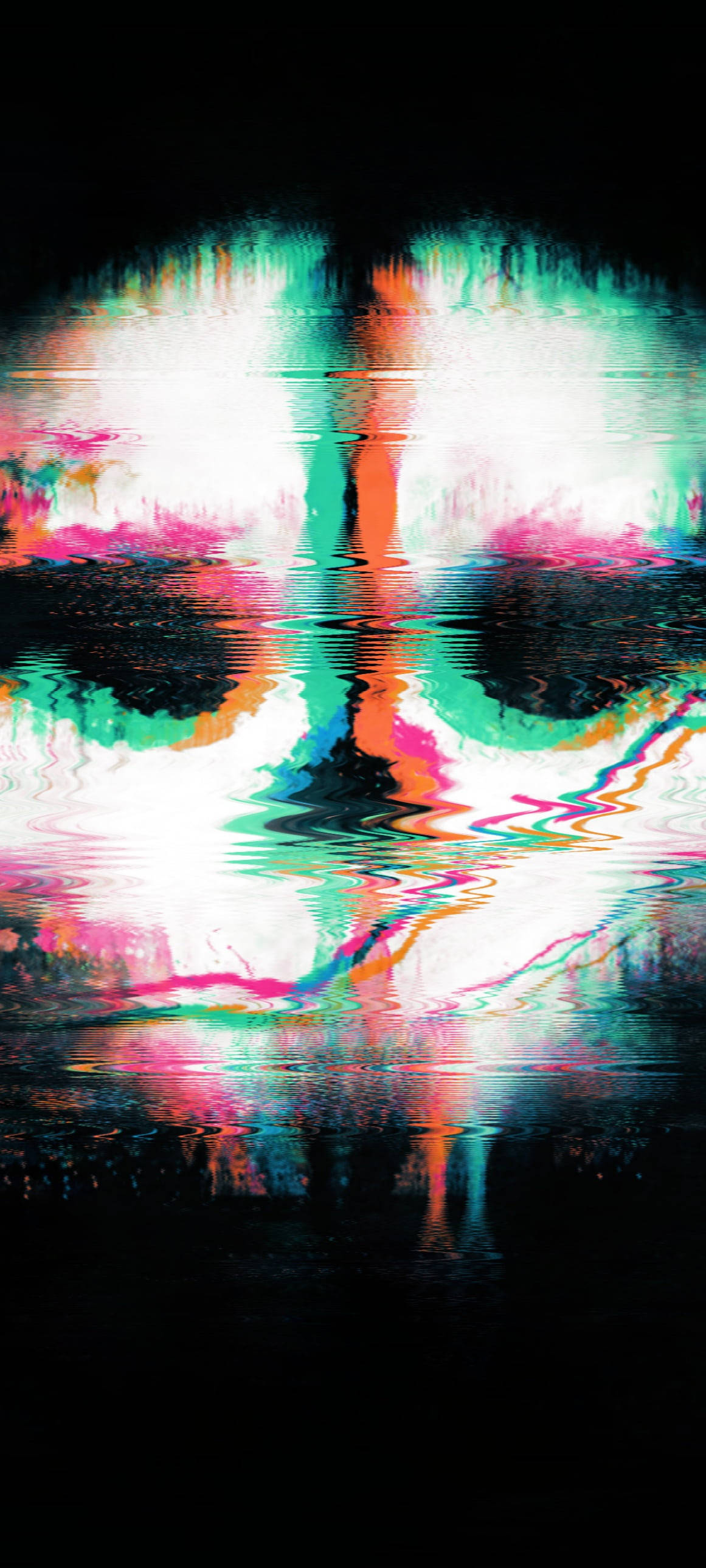 Siek Foon Trippy Skull Muurpapier
