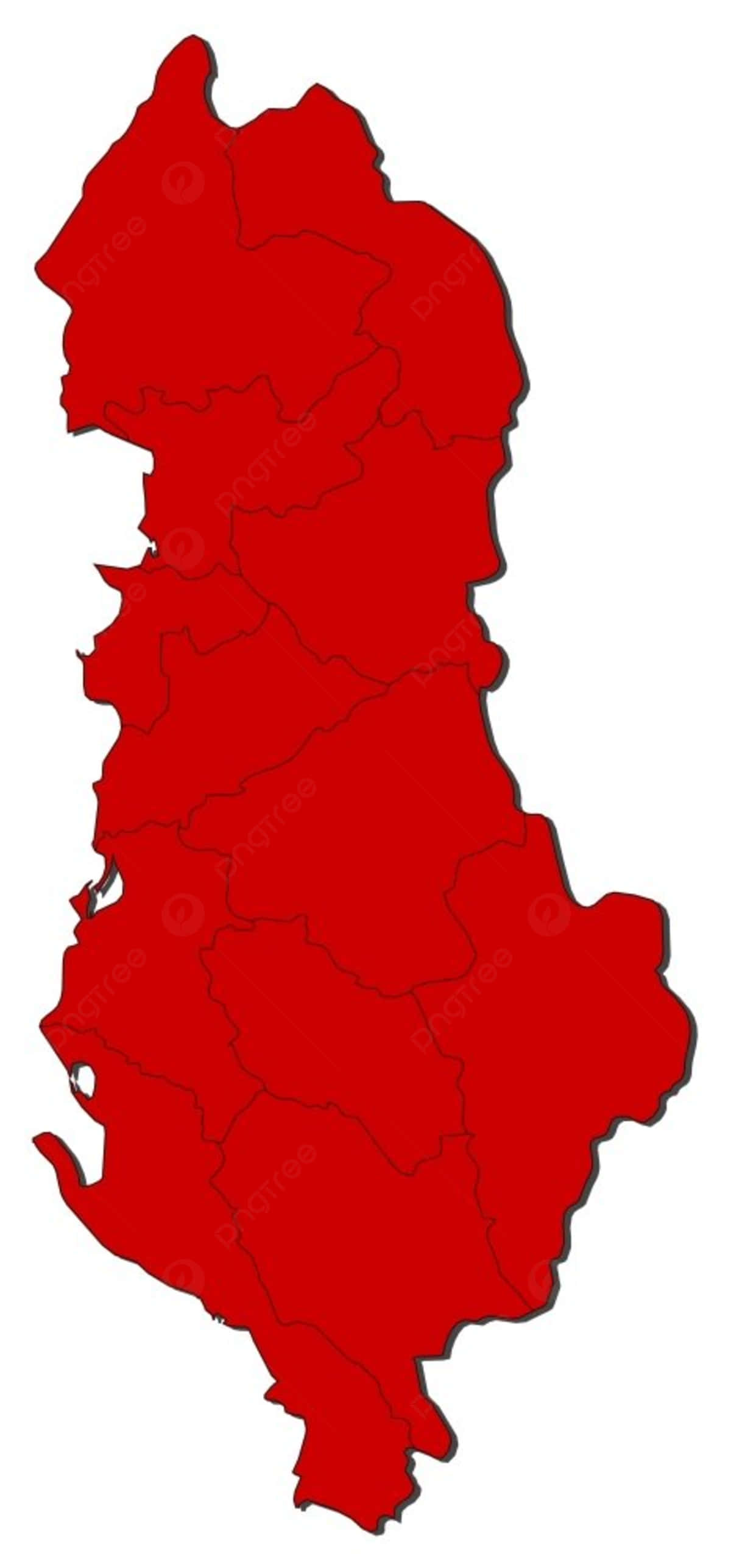 Sien die pragtige bergpieke van Albanië Muurpapier