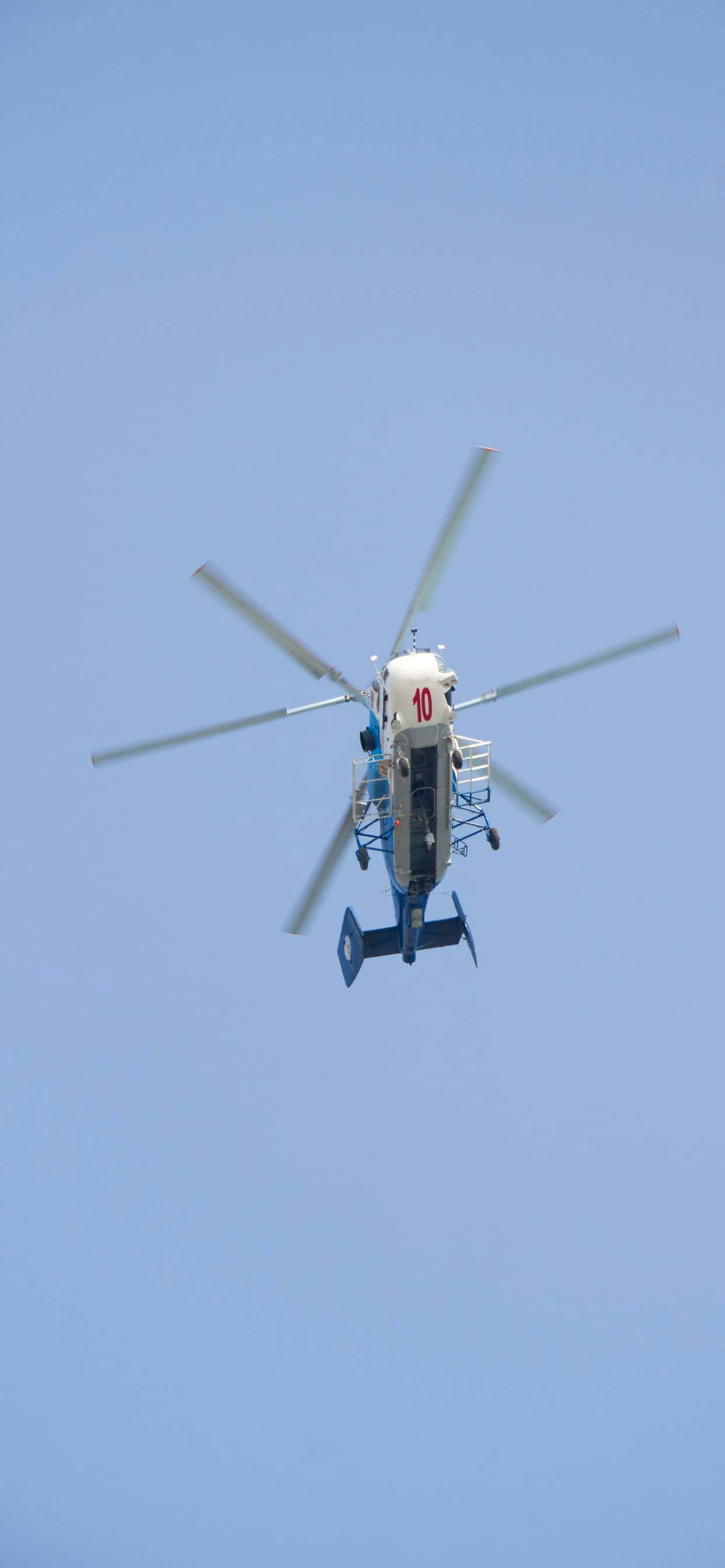 "Sien die wêreld uit nuwe perspektiewe met die iPhone Xs Max Helikopters!" Muurpapier