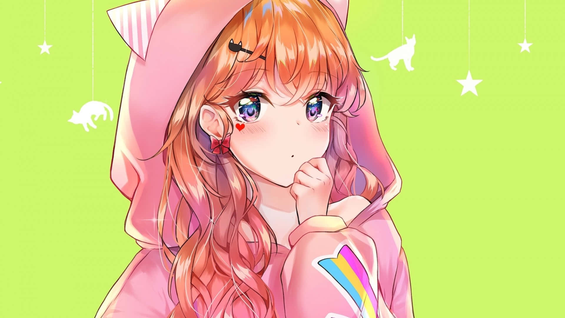 Sien Stylvol uit in 'n Stylvolle Anime-trui Muurpapier