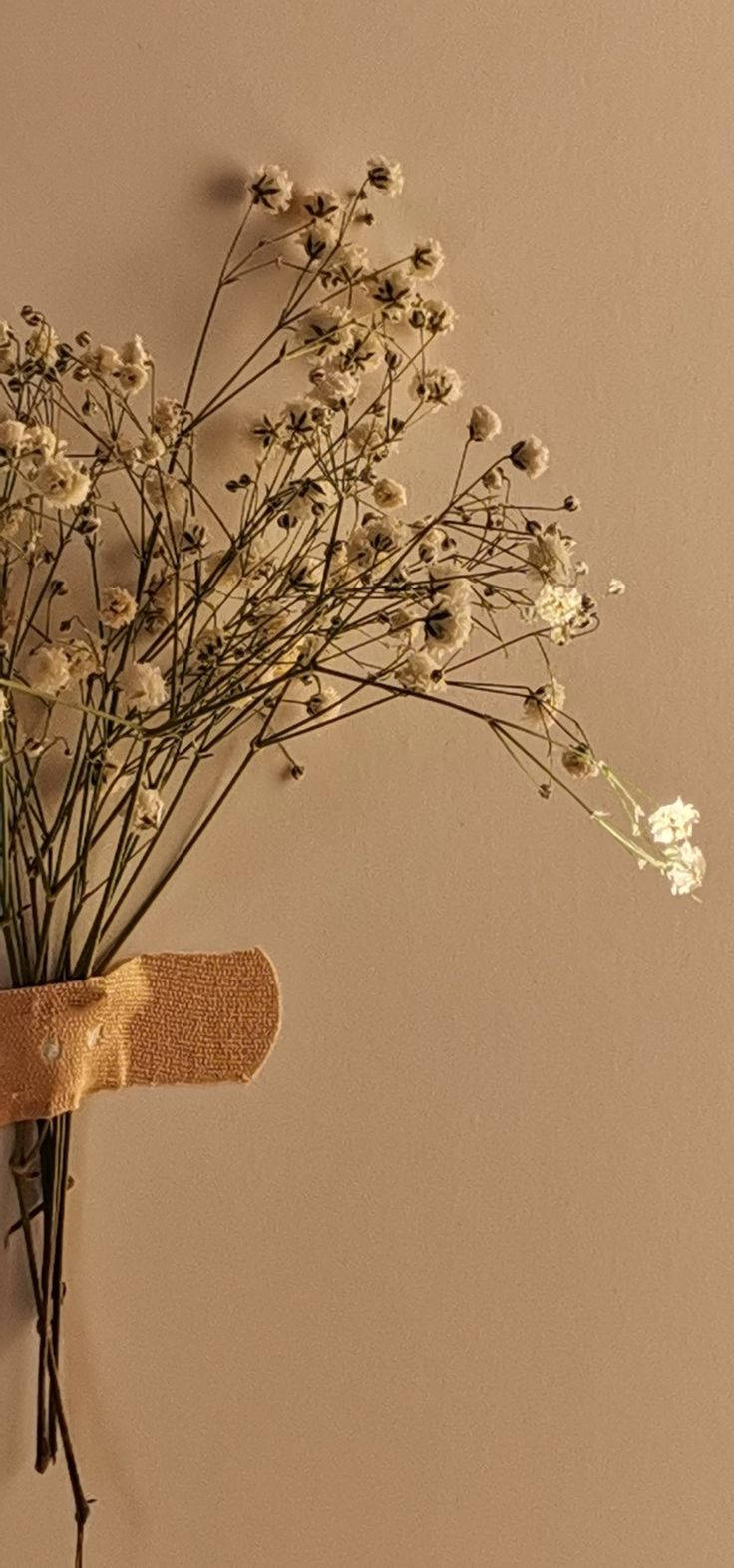 Sierlike Blom Beige Estetika Muurpapier