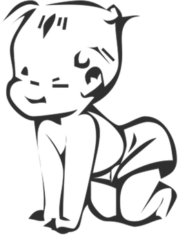 Silhouet Tekenprentkarakter Muurpapier