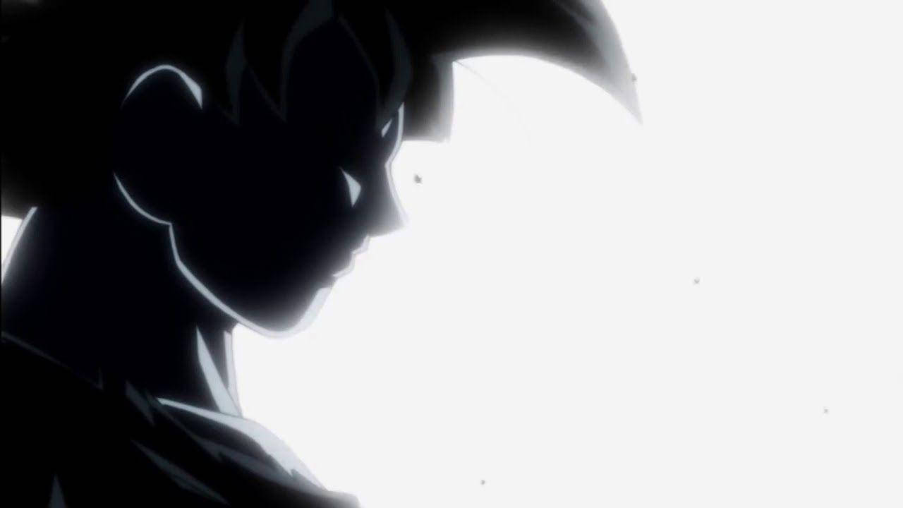 Silhouette Ultra Instink Goku Muurpapier