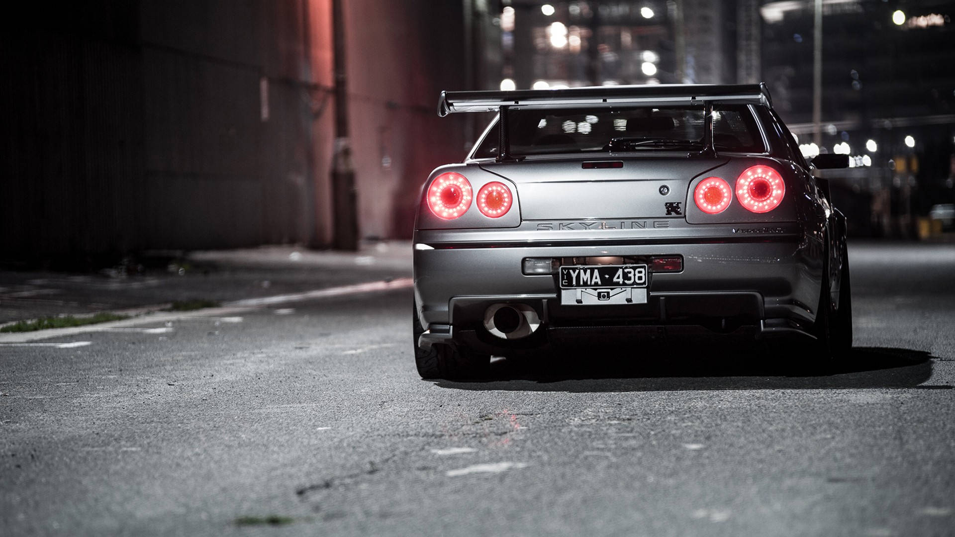 Voertuie Nissan Skyline R34 Nissan Motor HD Muurpapier | Agtergrond Beeld — Motor GIF Muurpapier