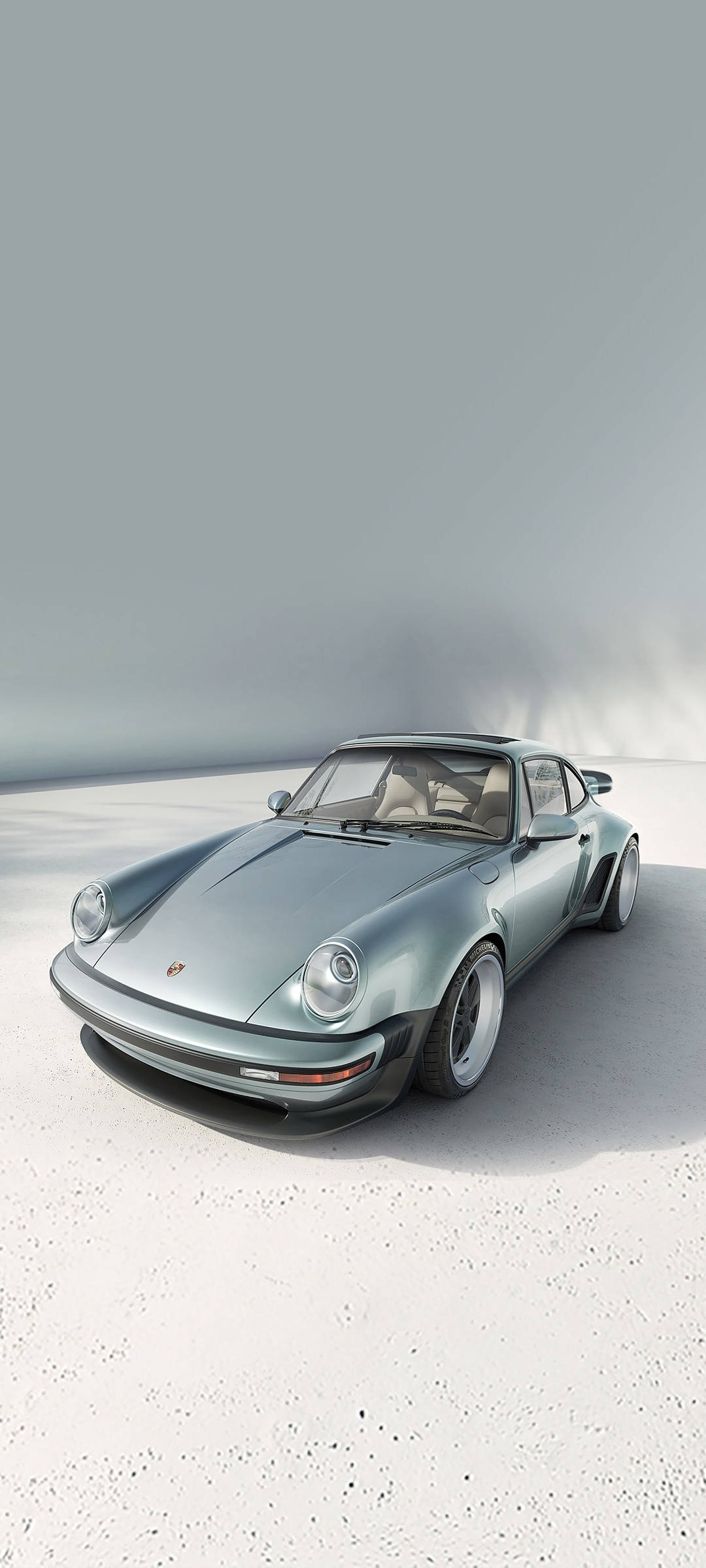 Silwer Porsche 911 Muurpapier